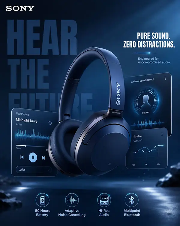 Headphone poster